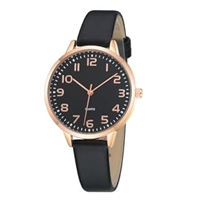 Women’s Dainty Analog Leather Dress Watch for Small Wrists, Ladies Waterproof Watches for Women, Reloj para Mujer