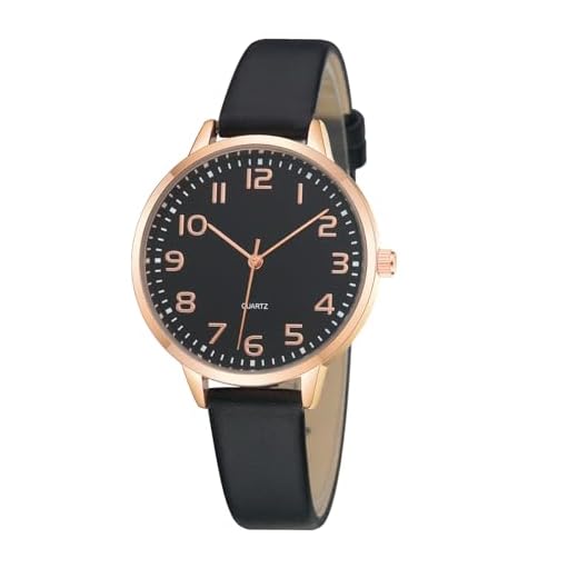 TWOPTION Women's Dainty Leather Analog Dress Watch
