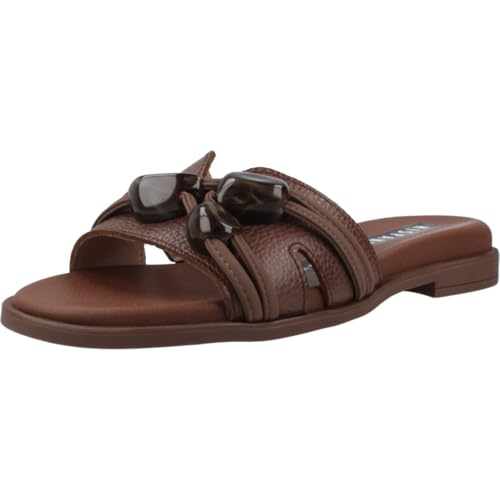 Sandale Luxe Hispanitas Hv264683 Avellana : Cuir et Pierres Fines