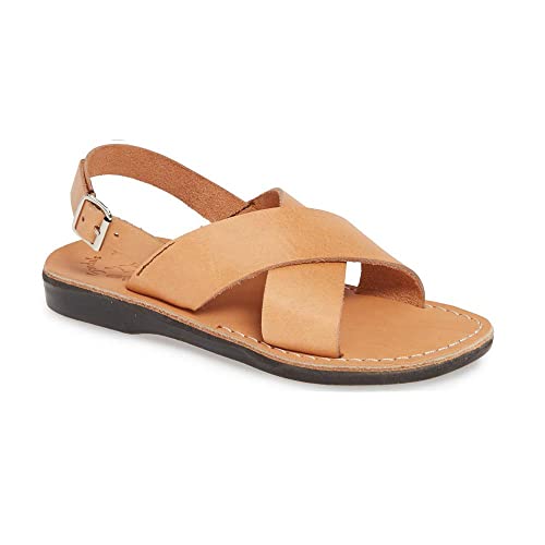 Elan Buckle - Leather Thick Strap Sandal - Womens Sandals