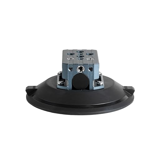 Image of 9.Solutions 6 inch Suction Cup, Unique Cheese Block, Screw on Any Side, 9.VB5105M, Duty Power-Grip Industrial Suction Plate for car Mount, 6 Inches