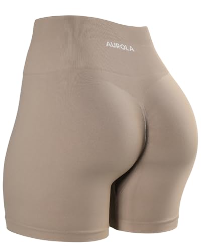 Photo 1 of AUROLA Dream Workout Shorts for Women Seamless Soft Smooth Gym Yoga Scrunch Active Shorts