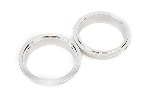 3 Inch V Band Clamp With Cnc Stainless Steel Flanges - Perfect For Turbo, Downpipes, Exhaust Systems - 3In Ss Vband, V-Band Flange Kit #TOP6