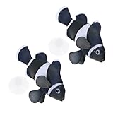 Mantenimiento sin esfuerzo: con su superficie lisa, este adorno flotante para peces de acuario es fácil de limpiar, lo que lo hace ideal para aquellos con un estilo de vida ajetreado, adorno de pez para acuario, pez falso submarino para acuario