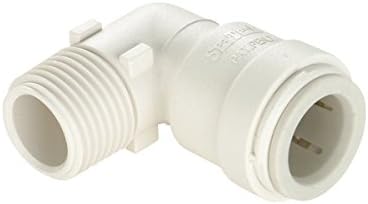 SeaTech Male Thread Elbow Connector Part Number: 3519-1006 Size: 1/2" CTS x 3/8" NPT Large Diameter Fitting for Copper CPVC PEX LDPE MDPE HDPE and Polypropylene Tubing