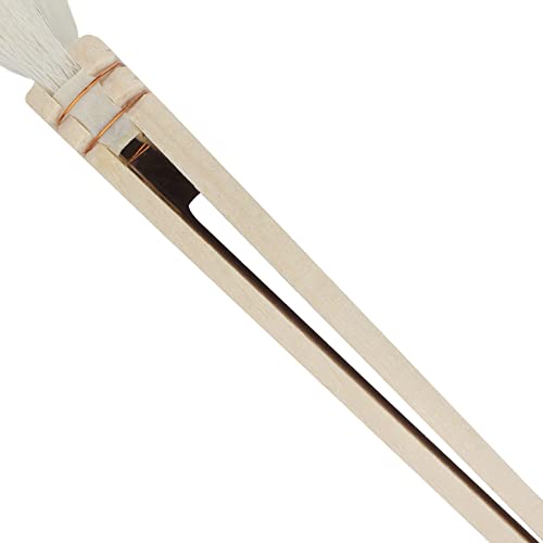 Mouyat 6 Pieces 6 Sizes Hake Brush Set, Flat Hake Brushes With Wood Handle, Hake Paint Brush For Watercolor, Wash, Acrylic, Ceramic And Pottery Painting, 1”/ 1.5”/2”/2.5”/3”/4” #TOP3