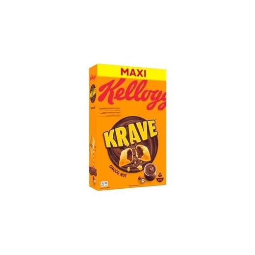 CEREALES RELLENOS DE CHOCOLATE KELLOGG'S KRAVE 600 G.
