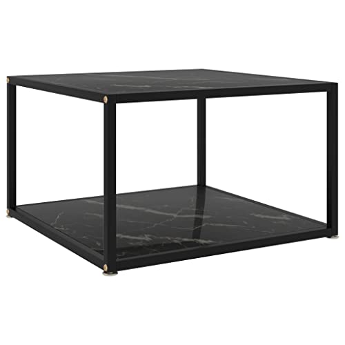 Table basse de salon moderne avec étagère en verre et acier durable - 2