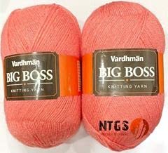 Image of NTGS BigBoss Wool Soft Fingering Hand Knitting Dyed Peach Wool Crochet Hook Yarn (400 g) Shade no.4