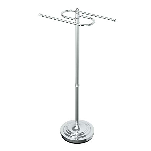 Gatco 1505 Floor Standing S Style Towel Holder, Chrome #TOP2