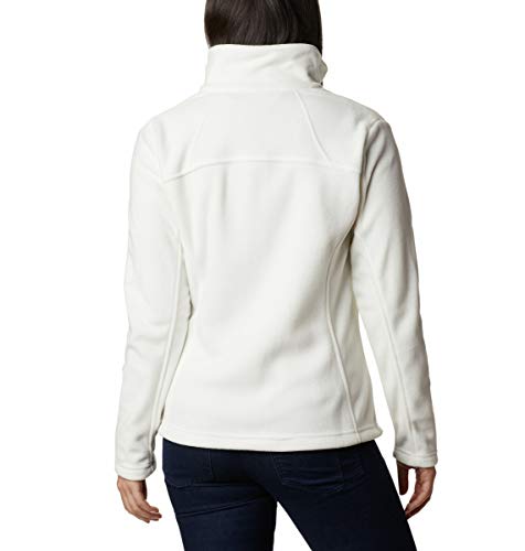 Columbia Fast Trek II Jacket - Forro Polar para Mujer, Color Blanco, Talla L