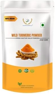 RAINTECH HERBALS Wild Turmeric Powder for Face 250G | Kasthuri Manjal | Curcuma Aromatica | Natural Skin Care, Brightening & Anti-Acne Properties,All