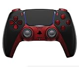 Black/Red Custom UN-MODDED Wireless PRO Controller Compatible with PS5 Exclusive Unique Design