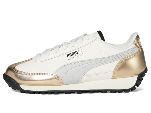 PUMA - - Junioren Easy Rider Mixed Metals Schuhe, Kolorit Warm White/Gold/Glacial Gray/Bla, GröÃŸe: 37.5 EU