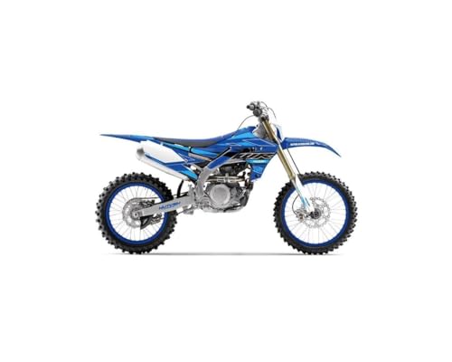Kit deco moto cross Yamaha 450 WRF cyan vinyle épais anti-rayures