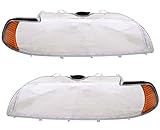 Streuscheibe Scheinwerfer Glas Links Rechts Set