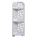 TAIZhiChen Piantana Angolare Bagno Anti-Muffa Scaffale Angolare Bagno Montaggio Facile Scaffalatura Multi-Ripiano per Lavanderia, Barocco 80 Cm Di Altezza