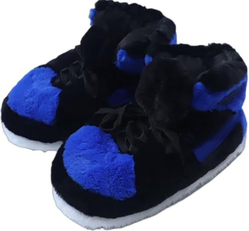 Image of Warm Furry Sneakers Slipper Comfy House Shoes Winter Plush Fuzzy Slipper Shoes For Women Men One Size Fits Most Fluffy Slides For Indoor Outdoor Bigfoot Gifts Houseshoes