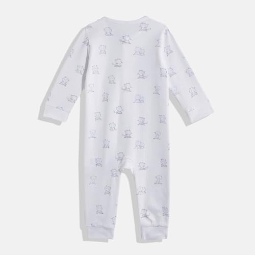 Image of Mothercare Baby Romper Sleepsuit Autumn Print Full Sleeve Pink