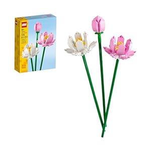 LEGO Lotus Flower – Building Toy for Kids, Girls & Boys, Ages 8+ – Artificial Lotus Flowers for Home Decor & Display – Creative Gift Idea for Her & Him – 40647