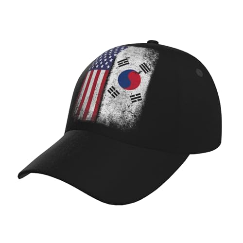 Cute South Korea Flag Trucker Hat Men Women Baseball Cap Dad Hat Adjustable South Korean Sun Caps