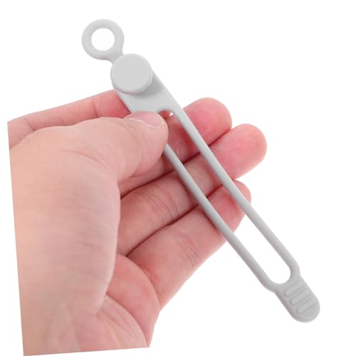 10 piezas de organizadores de cables de silicona reutilizables para manejo de cables de escritorio miniatura 6