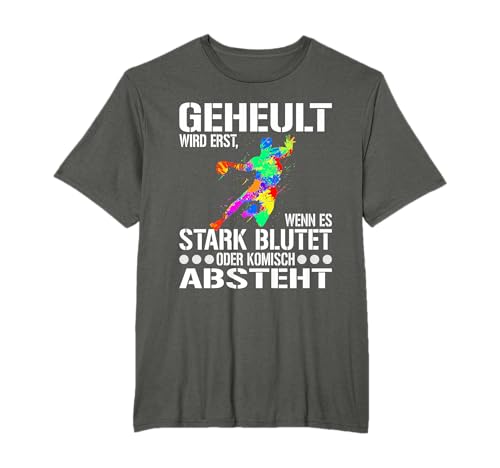 Handball Spieler Designs für Männer Frauen und Handball Fans T-Shirt