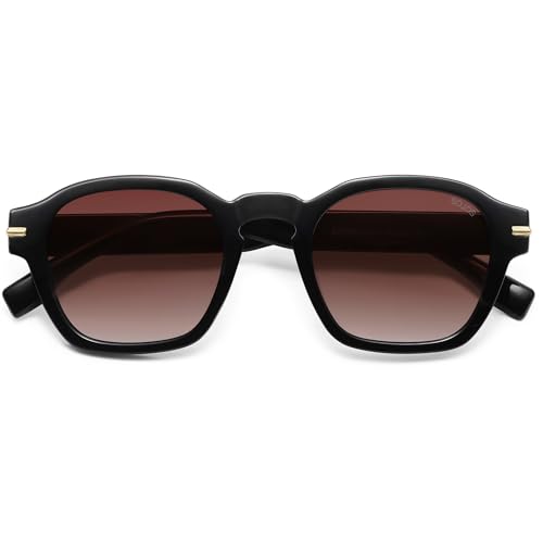 Image of SOJOS Vintage Retro Square Polarized Sunglasses Men Standard Fit Trendy Womens Sun Glasses SJ2382