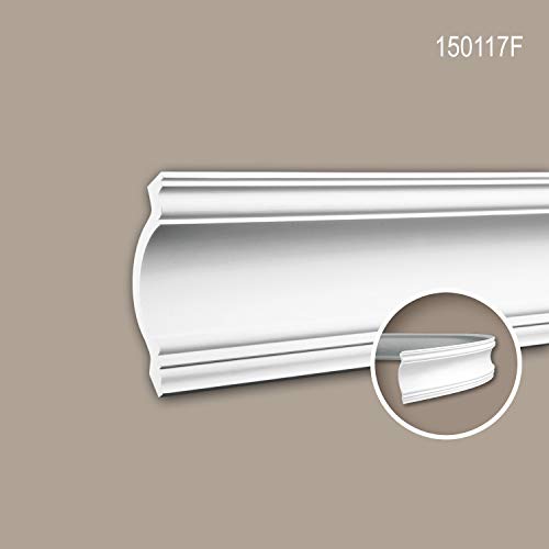 Corniche flexible 150117F pour habiller un mur courbe
