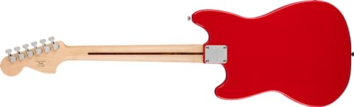 Image of Squire Sonic Mustang Electric Guitar, Torino Red, Maple Fingerboard
