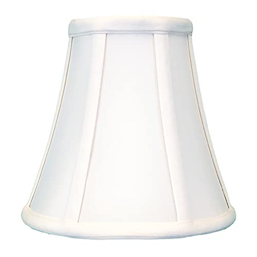 Royal Designs, Inc. BS-704RC-8WH True Bell Basic Lamp Shade with Round Clip, 4" x 8" x 7.25", White, 4 x 8 x 7.25 (Round Clip) - Image 2