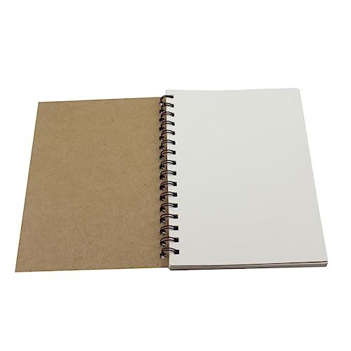 CLISPEED Cuaderno Vintage Kraft con Libreta de Dibujo y Notas para Estudiantes y Oficina Páginas Resistente y Perforadas Diseño Clásico para Artistas y