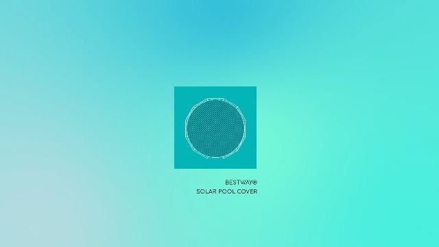 Bestway Steel Pro Frame Solar Pool Cover - Blue, 14 Ft