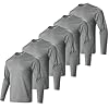 Gary Com 5 Pack Mens T-Shirt UV Sun Protection Long Sleeve Shirt Dry-Fit Running Gym Athletic Tee for Fishing Hiking &Workout