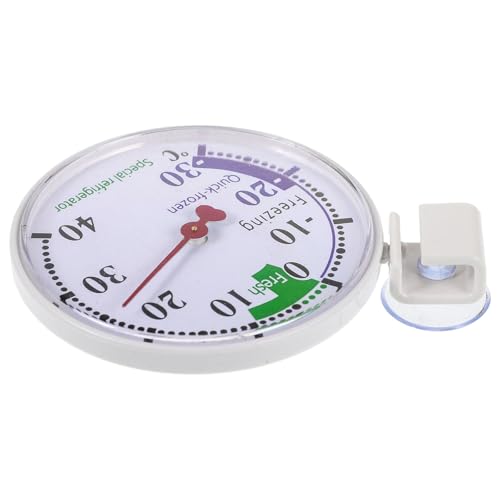 ANDRESLAD Termómetro para Frigorífico y Congelador con Dial Medición Precisa de Bajas Temperaturas Fácil Instalación Reutilizable para Conservación Doméstica y Refrigeración Comercial