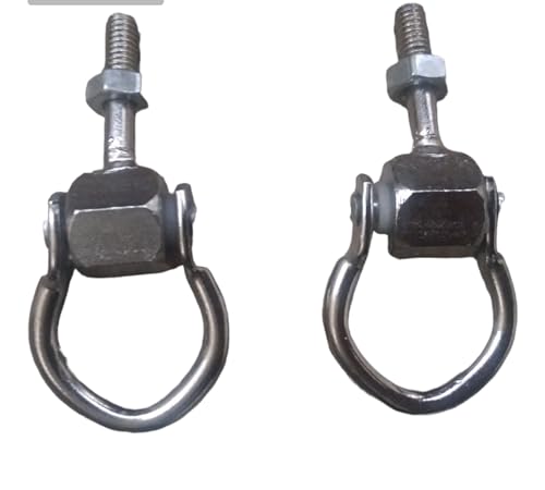 Image of juhla Hanging Stainless Steel Bearing Hanging Hook /Kadi /Kada (Set of 2 Nos)| Accessories for Jhula (Bearing KADI for Round Pipe)
