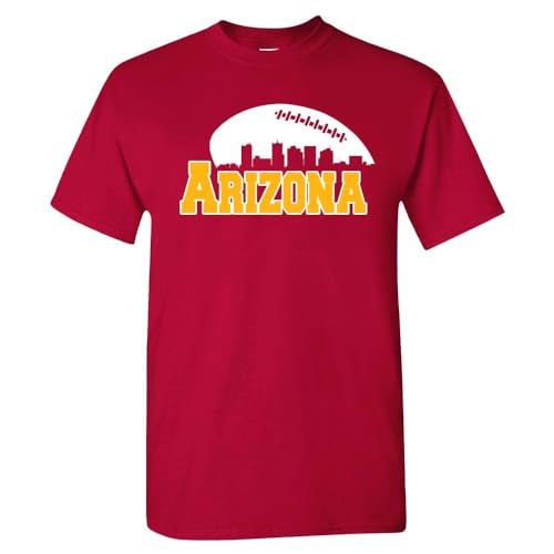 City Skyline Men's T-Shirt for Arizona Fans (Cardinal Shirt, 2XL)