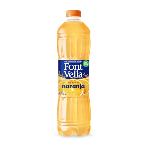 Font Vella Agua Mineral con Zumo de Naranja, 1.15L