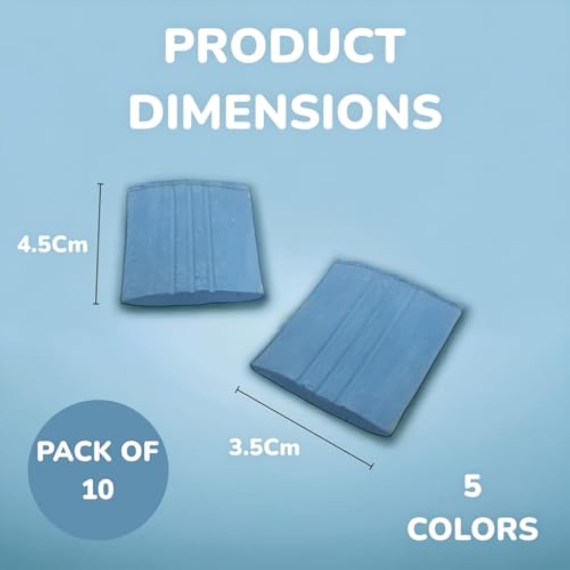 Pack of 10 Smooth Tailor Chalk Markers for Fabrics
