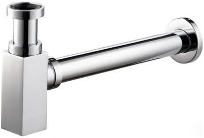 Modern Extendable Sqaure Designer Chrome Plated Brass Basin Sink Bottle Trap