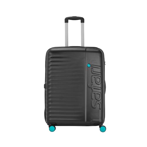 Image of Safari Ignite 8 Wheels 81 Cms Large Cabin Trolley Bag Hard Case Polycarbonate 360 Degree Wheeling System Luggage, Trolley Bags for Travel, Suitcase for Travel, Black