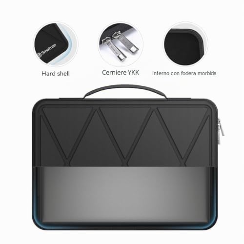 Smatree Custodia protettiva rigida in EVA compatibile con il portatile da gioco Alienware m18 da 18 pollici, con il portatile da gioco Alienware m18 R2, con la custodia sottile impermeabile (X8330)