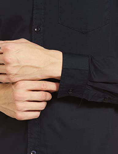 Image of The Indian Garage Co Men Slim Fit Solid Full Sleeves Cutaway Collar Casual Shirt