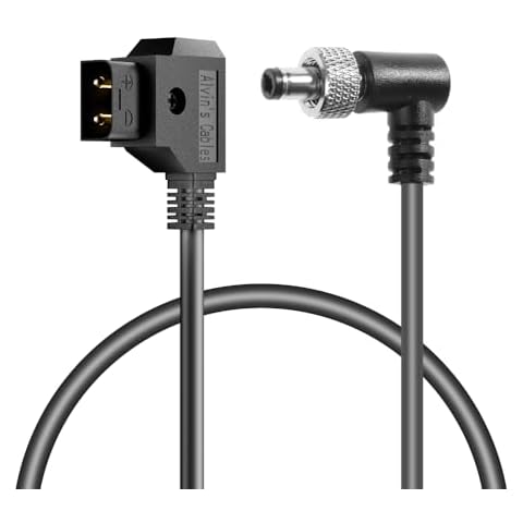 Alvin's Cables D-Tap to Locking DC 5.5 2.1 Atomos Monitor Power Cable for Video Devices PIX-E7 PIX-E5 7 Touchscreen Display Hollyland Mars 400s Cover