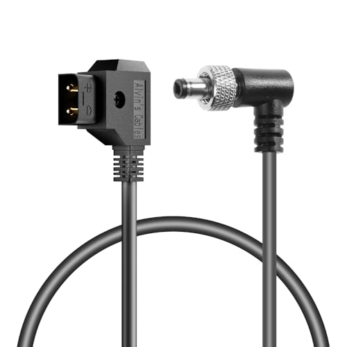 Alvin's Cables Anton Bauer Power Tap D-Tap To 2.1 DC 12V Cable – 24in – For Atomos Shogun, KiPRO LCD Monitors