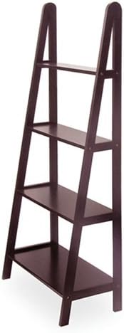 Modern Lines Step Ladder Shelving 4 - Tier Espresso