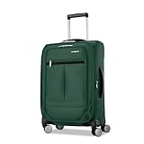 Samsonite Carry-On Soft-Sided Expandable 21-Inch Element Suitcase: Airline Approved for Most Major Airlines, Durable, 360° Spinner Wheels, Adjustable Handle, 2 Front & Side Pocket- Bistro Green