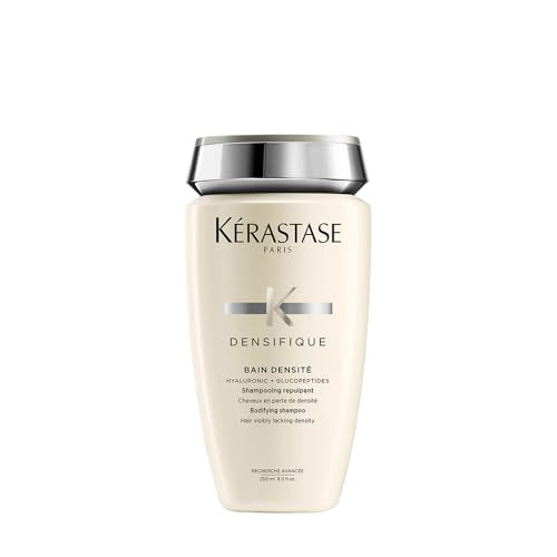 Kérastase Densifique Bain Densité Shampoo, Para Cabelos Finos e Ralos, Aporta Densidade e Volume, com Ácido Hialurônico e Ceramidas, 250ml