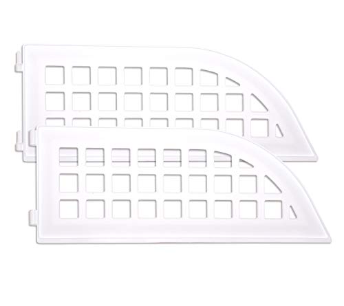 Haus Maus - 2-Piece Add-on Extension Kit - Must Be Used with The 4-Piece Original Laundry Guard - Magnetic - (Fresh White)