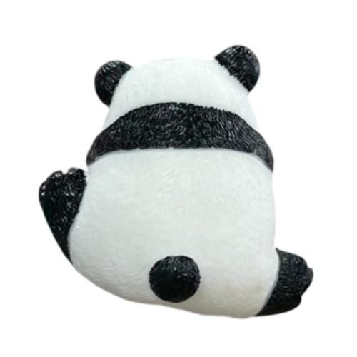 Image of CALANDIS Mini Animal Figurine Statue Computer Monitors Decor for Office Car Desk Panda